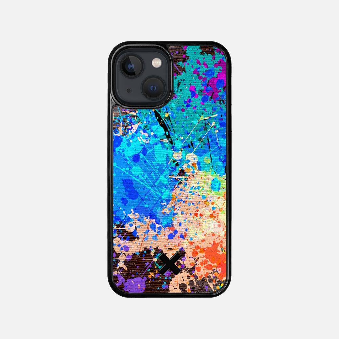 Chroma Case for the Apple iPhone 13 Mini featuring a UV Printed Wenge Wood backer with the Keyway X Mark#Phone Model_iPhone 13 Mini