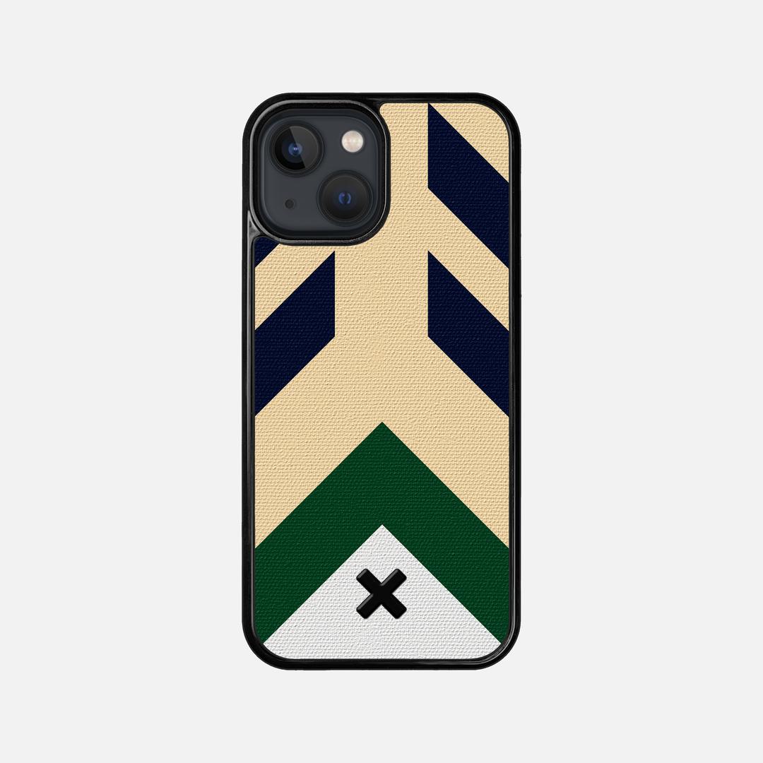 Passage Case for the Apple iPhone 13 Mini featuring a UV Printed Cotton Canvas backer with the Keyway X Mark#Phone Model_iPhone 13 Mini