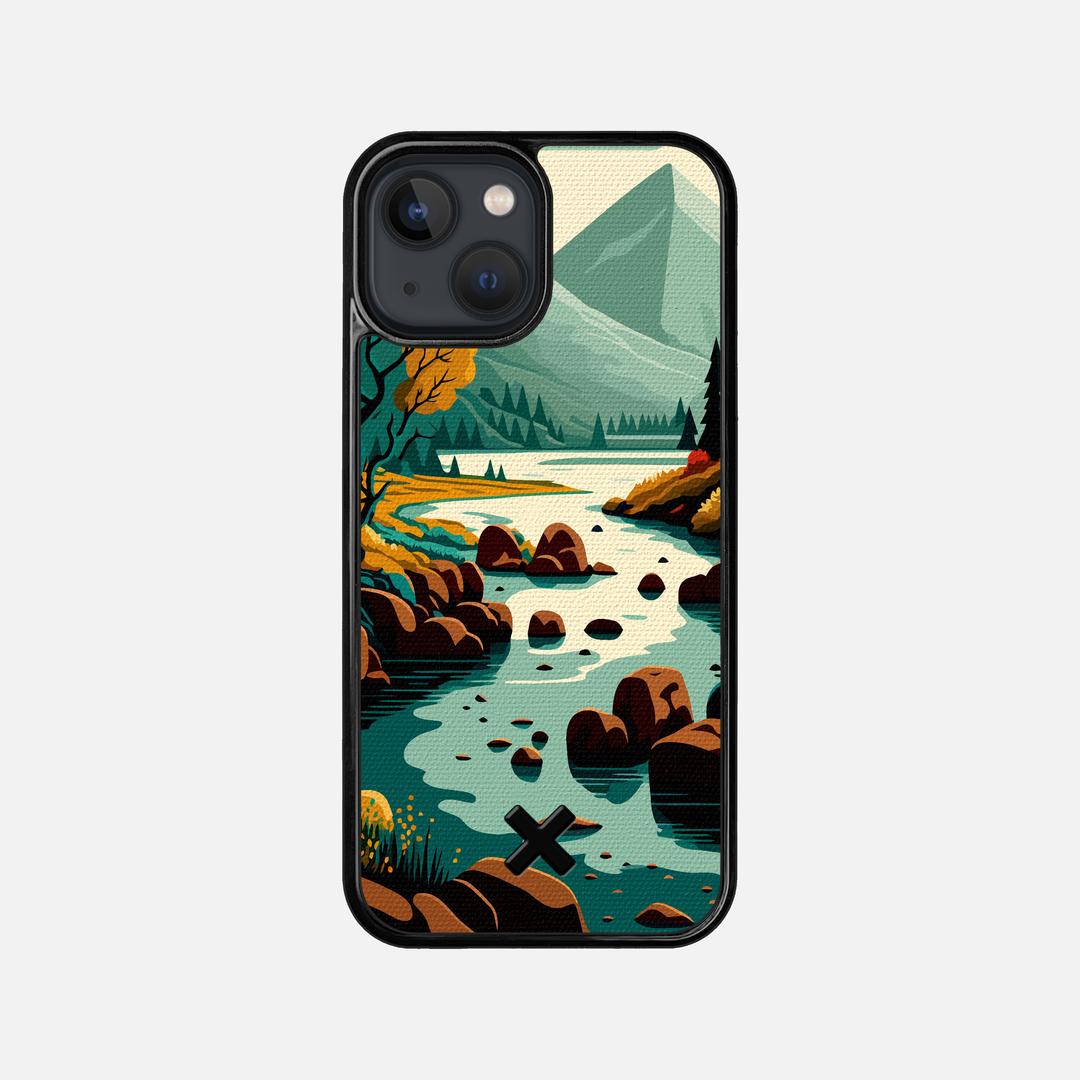 Sanctuary Case for the Apple iPhone 13 Mini featuring a UV Printed Cotton Canvas backer with the Keyway X Mark#Phone Model_iPhone 13 Mini