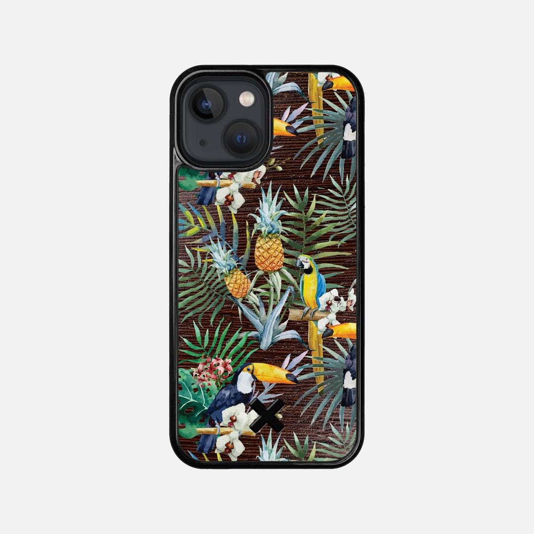 Tropic Case for the Apple iPhone 13 Mini featuring a UV Printed and Wenge Wood backer with the Keyway X Mark#Phone Model_iPhone 13 Mini