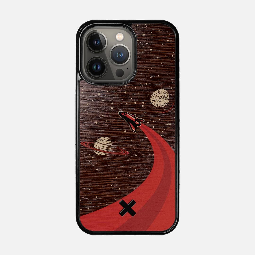 Booster Case for the Apple iPhone 13 Pro featuring a UV Printed Wenge Wood backer with the Keyway X Mark#Phone Model_iPhone 13 Pro