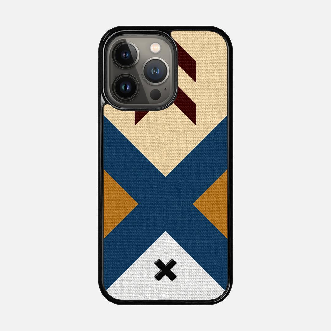 Camp Case for the Apple iPhone 13 Pro featuring a UV Printed Cotton Canvas backer with the Keyway X Mark#Phone Model_iPhone 13 Pro