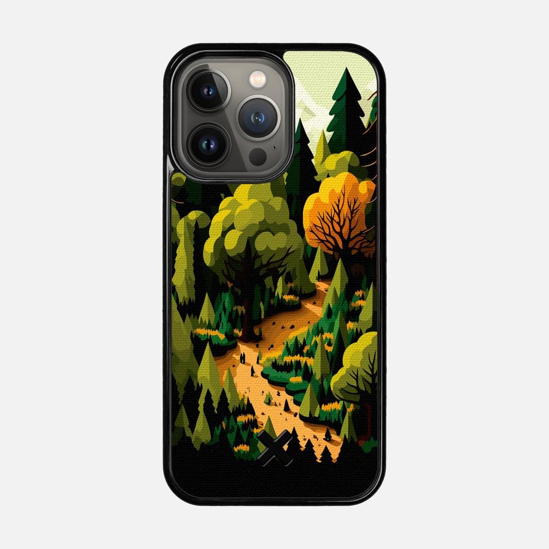 Evergreen Case for the Apple iPhone 13 Pro featuring a UV Printed Cotton Canvas backer with the Keyway X Mark#Phone Model_iPhone 13 Pro