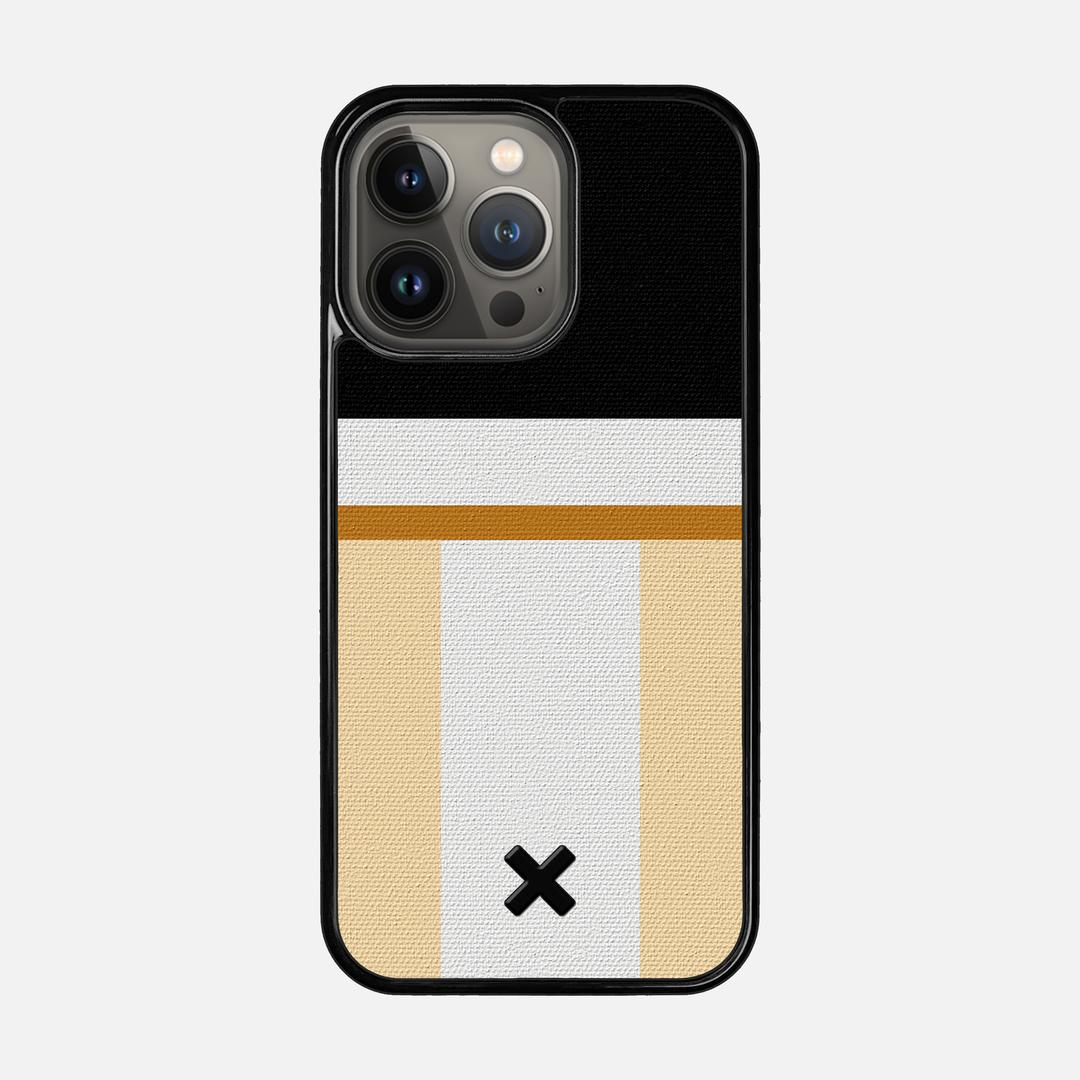 Isle Case for the Apple iPhone 13 Pro featuring a UV Printed Cotton Canvas backer with the Keyway X Mark#Phone Model_iPhone 13 Pro