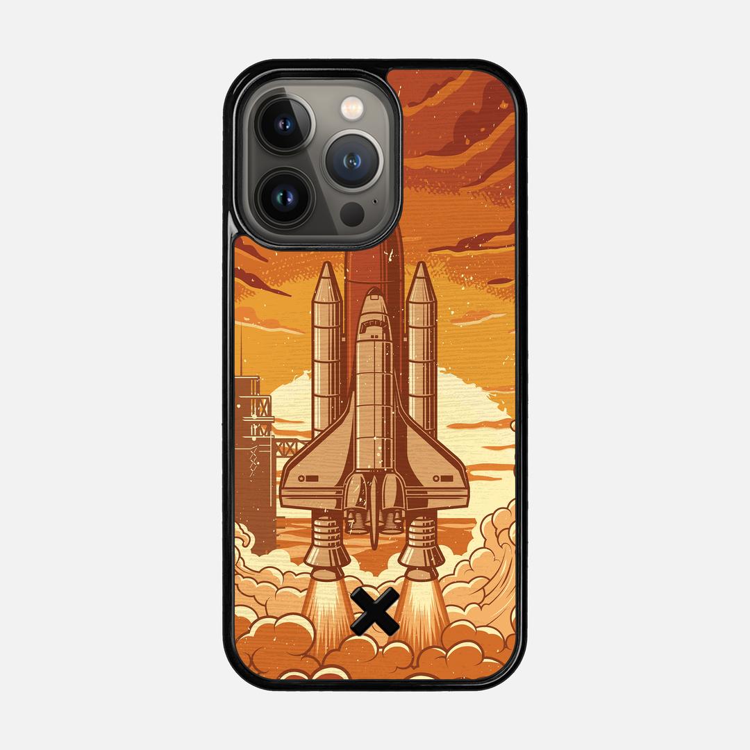 Launch Case for the Apple iPhone 13 Pro featuring a UV Printed Wenge Wood backer with the Keyway X Mark#Phone Model_iPhone 13 Pro