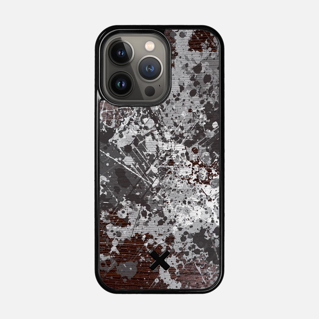 Mono Case for the Apple iPhone 13 Pro featuring a UV Printed Wenge Wood backer with the Keyway X Mark#Phone Model_iPhone 13 Pro