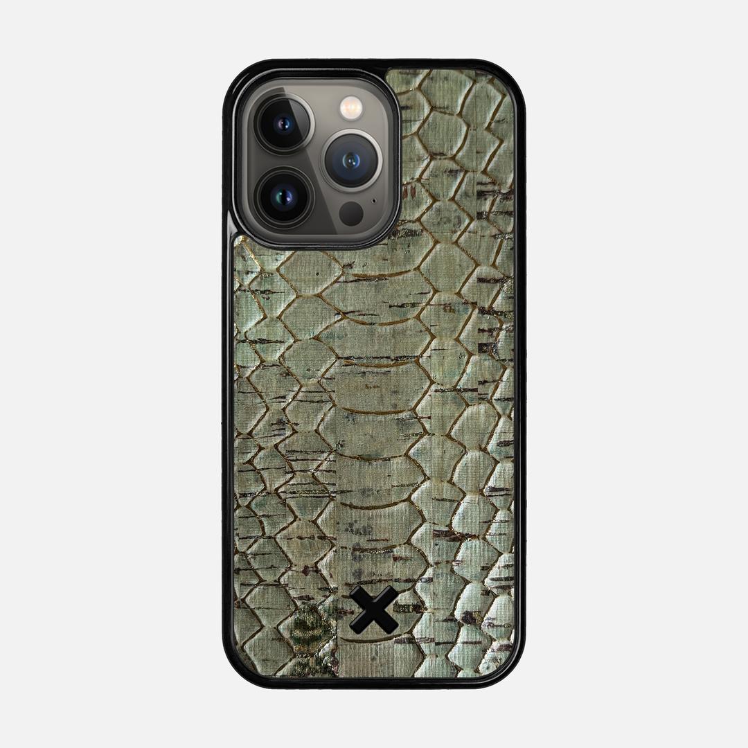Python Cork Case for the Apple iPhone 13 Pro featuring a Genuine Cork backer with the Keyway X Mark#Phone Model_iPhone 13 Pro