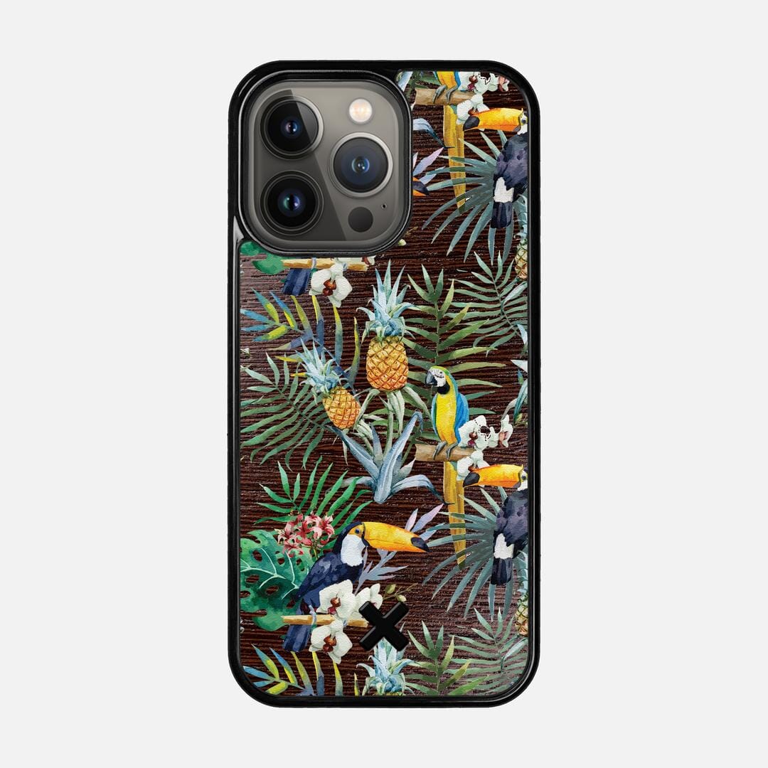 Tropic Case for the Apple iPhone 13 Pro featuring a UV Printed and Wenge Wood backer with the Keyway X Mark#Phone Model_iPhone 13 Pro