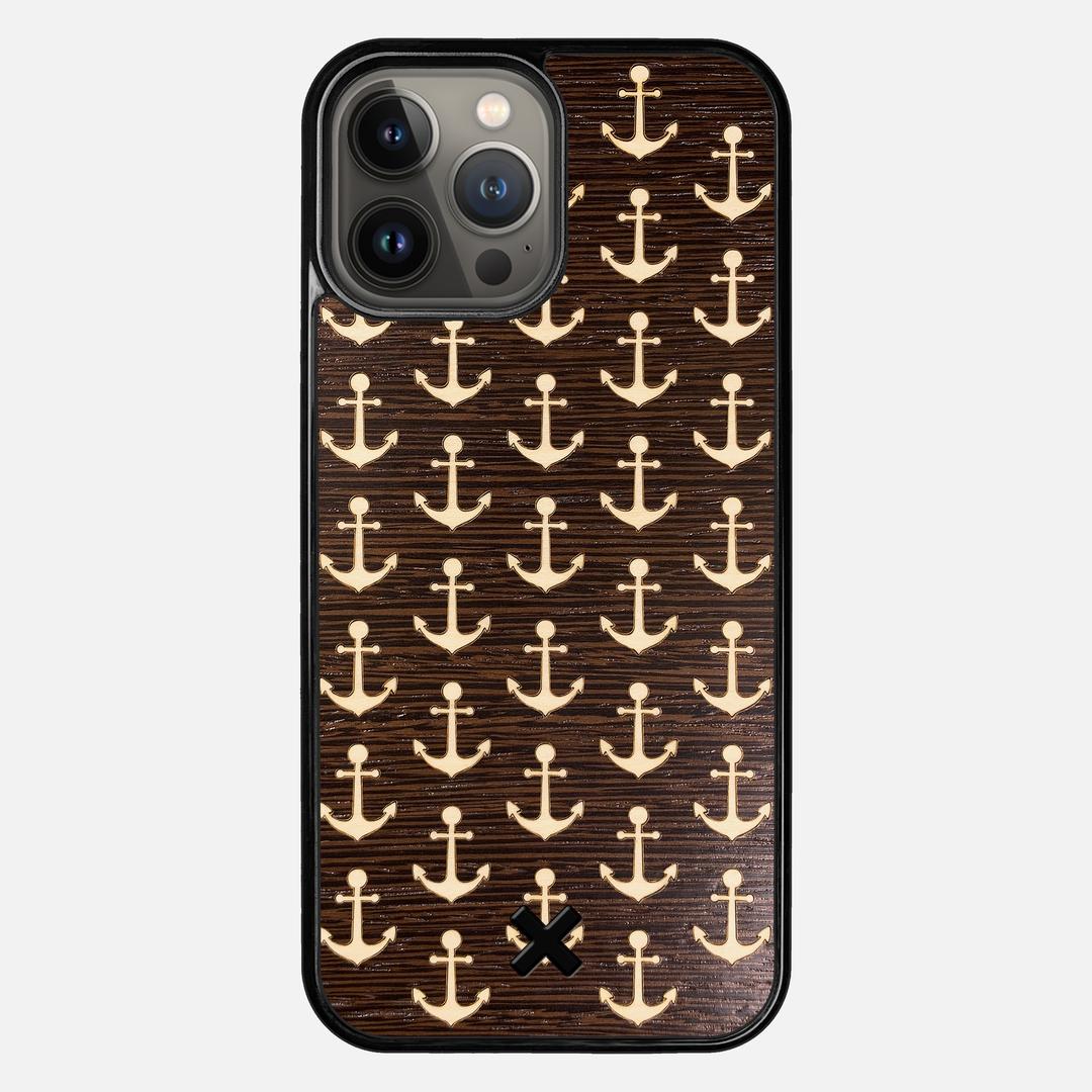 Anchor Case for the Apple iPhone 13 Pro Max featuring a Maple and Wenge Wood backer with the Keyway X Mark#Phone Model_iPhone 13 Pro Max
