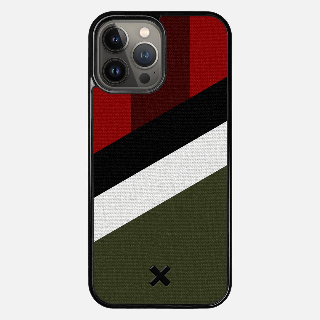 Highland Case for the Apple iPhone 13 Pro Max featuring a UV Printed Cotton Canvas backer with the Keyway X Mark#Phone Model_iPhone 13 Pro Max