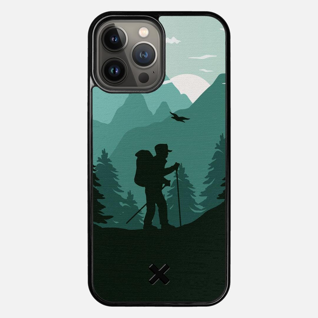 Hiker Case for the Apple iPhone 13 Pro Max featuring a UV Printed Wenge Wood backer with the Keyway X Mark#Phone Model_iPhone 13 Pro Max