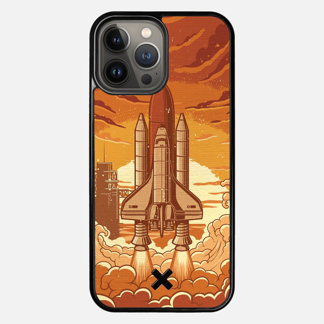 Launch Case for the Apple iPhone 13 Pro Max featuring a UV Printed Wenge Wood backer with the Keyway X Mark#Phone Model_iPhone 13 Pro Max