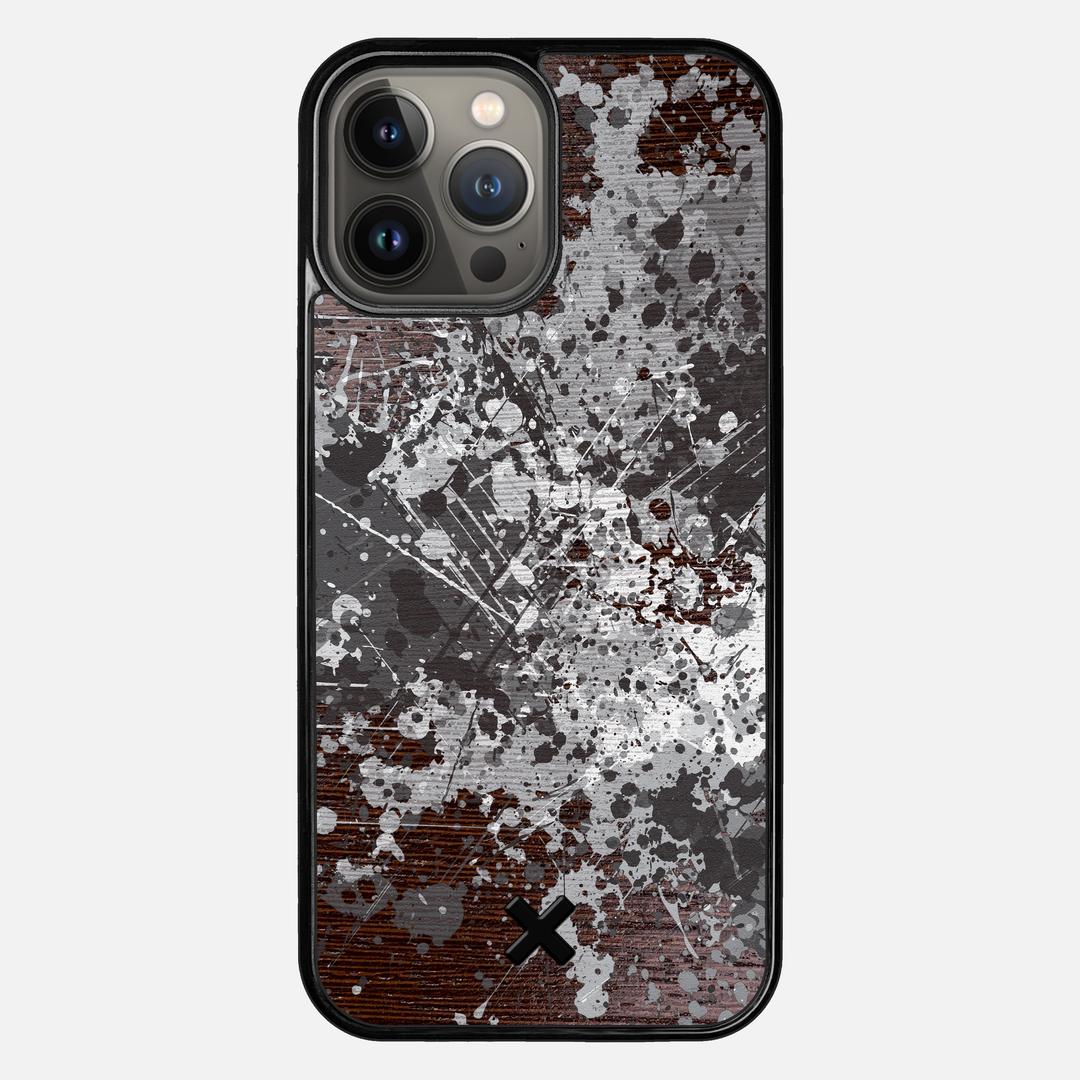 Mono Case for the Apple iPhone 13 Pro Max featuring a UV Printed Wenge Wood backer with the Keyway X Mark#Phone Model_iPhone 13 Pro Max