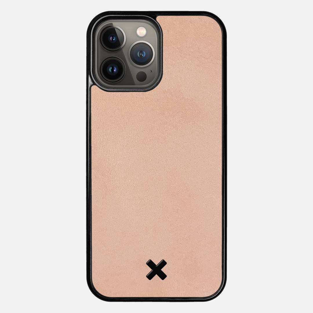 Natural Leather Case for the Apple iPhone 13 Pro Max featuring a Genuine Leather backer with the Keyway X Mark#Phone Model_iPhone 13 Pro Max