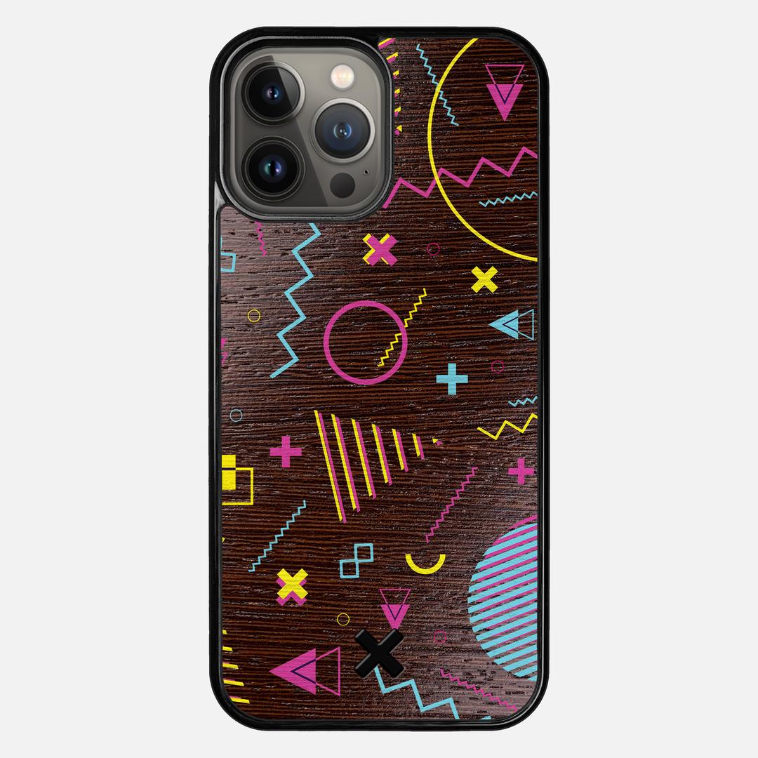 Neon Case for the Apple iPhone 13 Pro Max featuring a UV Printed Wenge Wood backer with the Keyway X Mark#Phone Model_iPhone 13 Pro Max