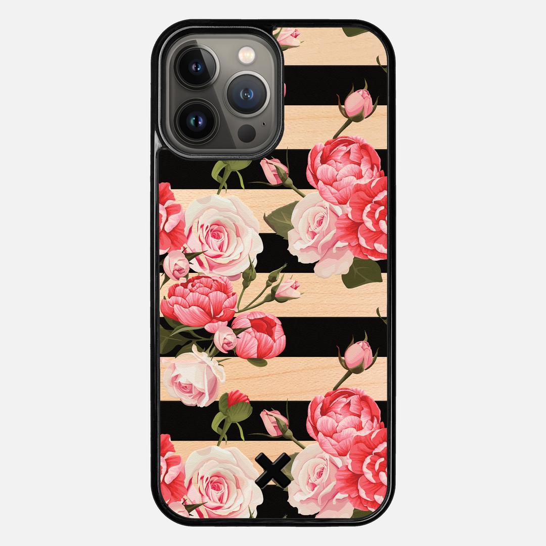 Peony Case for the Apple iPhone 13 Pro Max featuring a UV Printed Maple Wood backer with the Keyway X Mark#Phone Model_iPhone 13 Pro Max