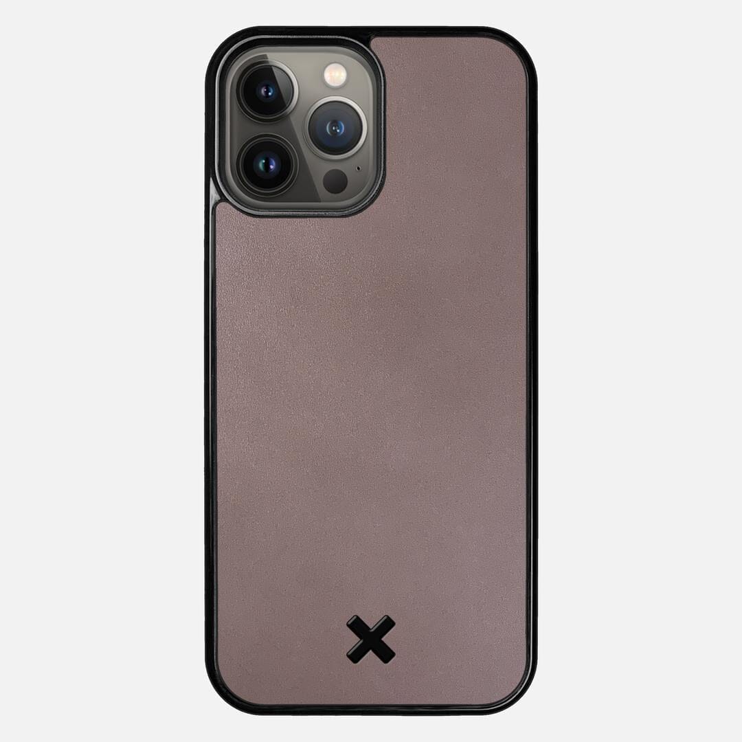 Slate Leather Case for the Apple iPhone 13 Pro Max featuring a Genuine Leather backer with the Keyway X Mark#Phone Model_iPhone 13 Pro Max