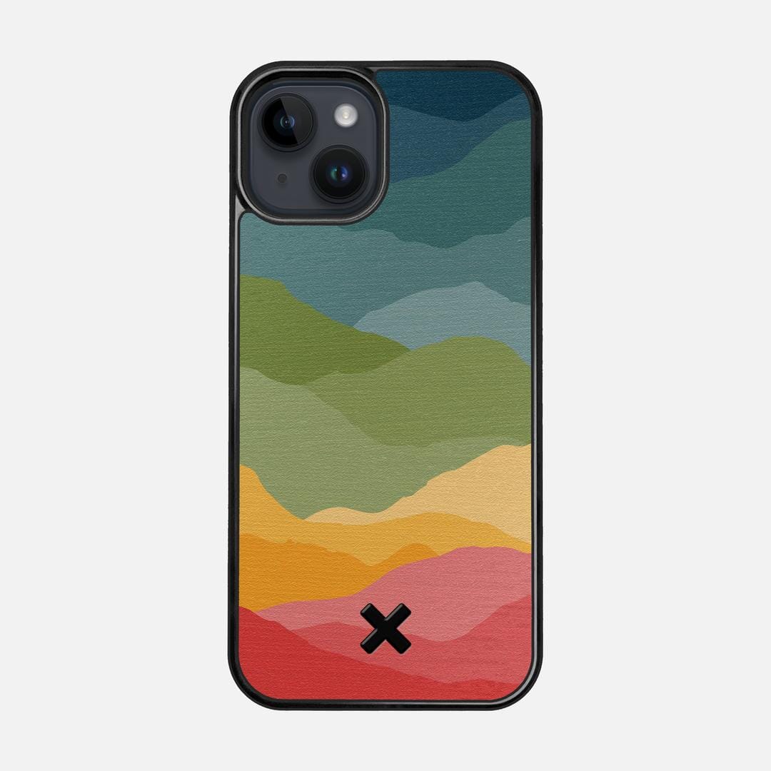 Gamut Case for the Apple iPhone 14 featuring a UV Printed Wenge Wood backer with the Keyway X Mark#Phone Model_iPhone 14