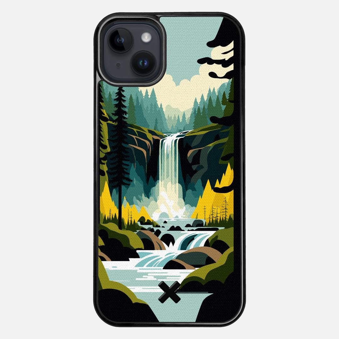 Cascade Case for the Apple iPhone 14 Plus featuring a UV Printed Cotton Canvas backer with the Keyway X Mark#Phone Model_iPhone 14 Plus