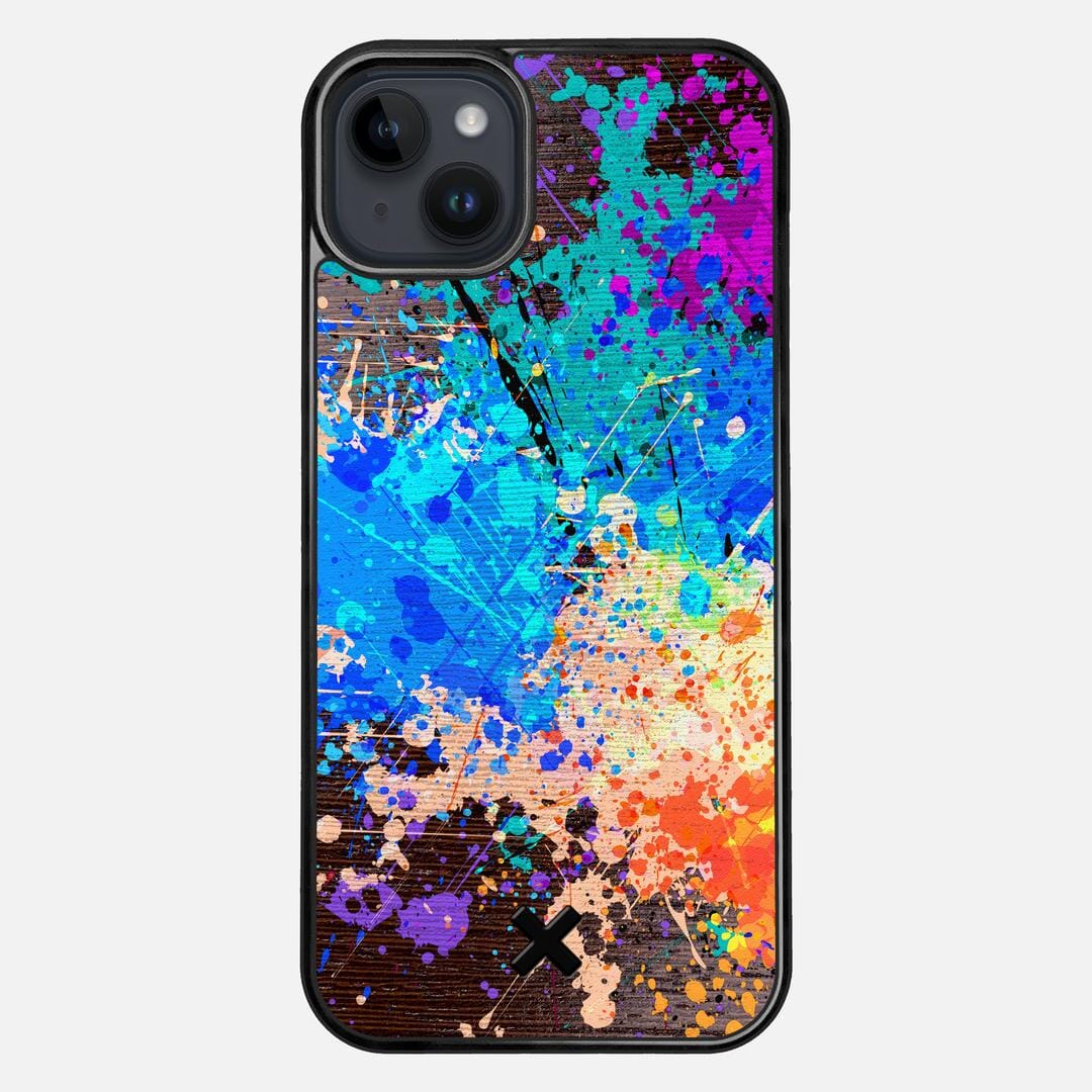 Chroma Case for the Apple iPhone 14 Plus featuring a UV Printed Wenge Wood backer with the Keyway X Mark#Phone Model_iPhone 14 Plus