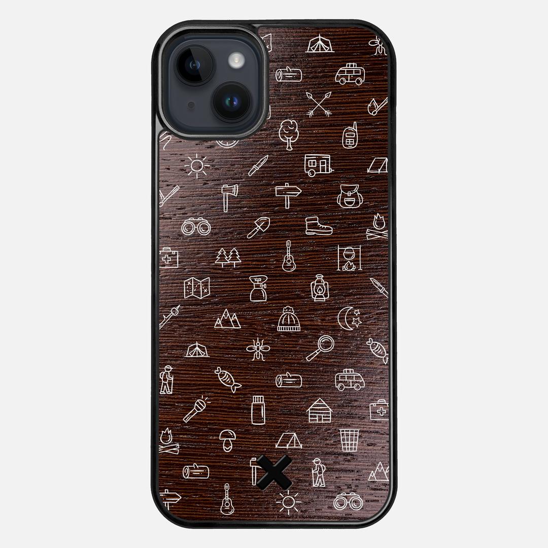 Gear Case for the Apple iPhone 14 Plus featuring a UV Printed Wenge Wood backer with the Keyway X Mark#Phone Model_iPhone 14 Plus