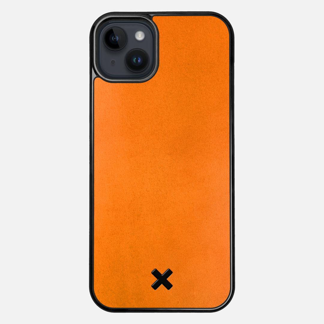 Honey Leather Case for the Apple iPhone 14 Plus featuring a Genuine Leather backer with the Keyway X Mark#Phone Model_iPhone 14 Plus