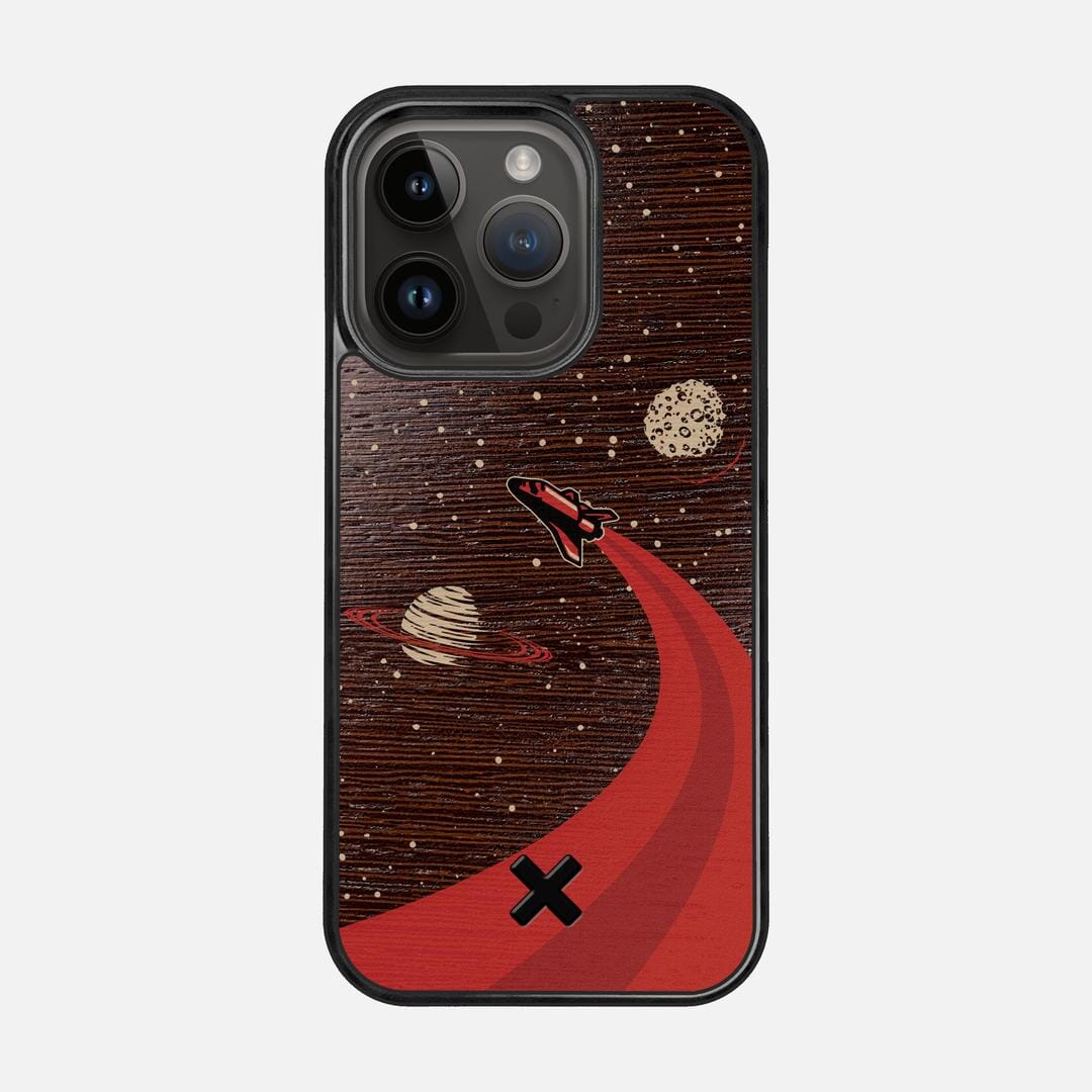 Booster Case for the Apple iPhone 14 Pro featuring a UV Printed Wenge Wood backer with the Keyway X Mark#Phone Model_iPhone 14 Pro