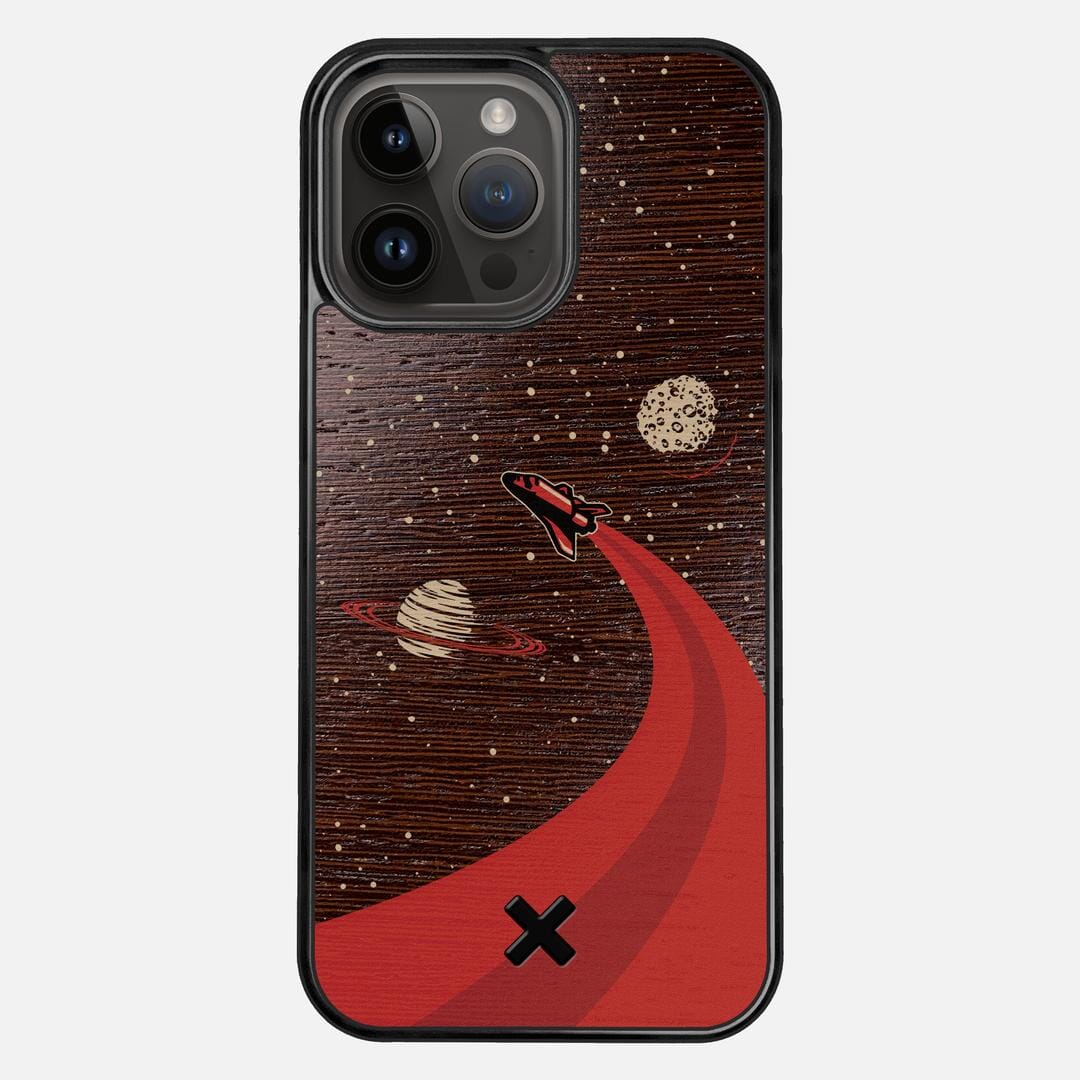 Booster Case for the Apple iPhone 14 Pro Max featuring a UV Printed Wenge Wood backer with the Keyway X Mark#Phone Model_iPhone 14 Pro Max