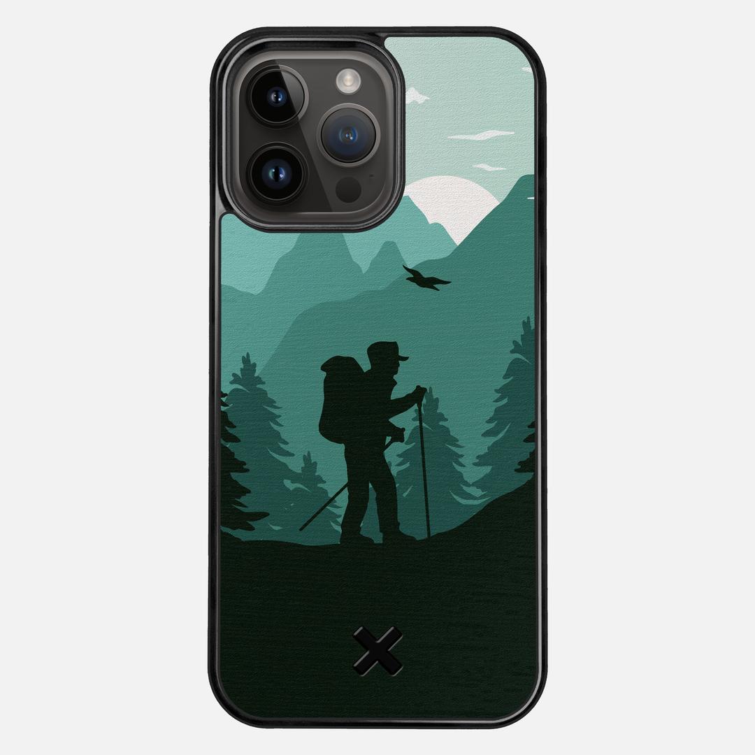 Hiker Case for the Apple iPhone 14 Pro Max featuring a UV Printed Wenge Wood backer with the Keyway X Mark#Phone Model_iPhone 14 Pro Max