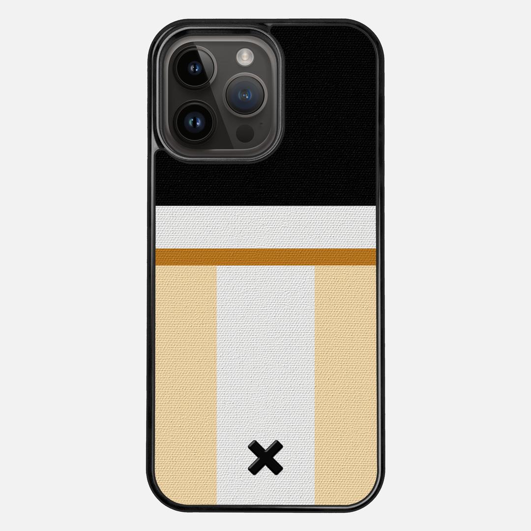 Isle Case for the Apple iPhone 14 Pro Max featuring a UV Printed Cotton Canvas backer with the Keyway X Mark#Phone Model_iPhone 14 Pro Max