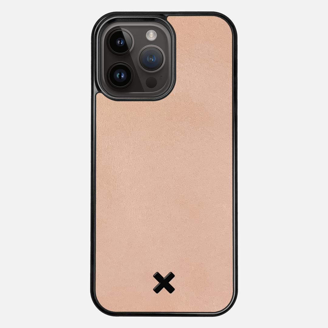 Natural Leather Case for the Apple iPhone 14 Pro Max featuring a Genuine Leather backer with the Keyway X Mark#Phone Model_iPhone 14 Pro Max