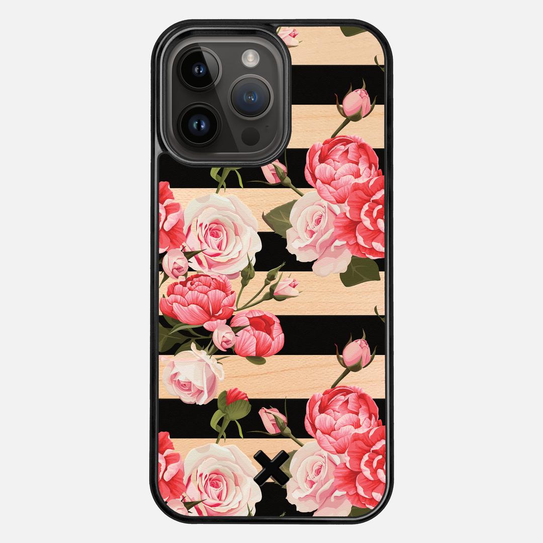 Peony Case for the Apple iPhone 14 Pro Max featuring a UV Printed Maple Wood backer with the Keyway X Mark#Phone Model_iPhone 14 Pro Max
