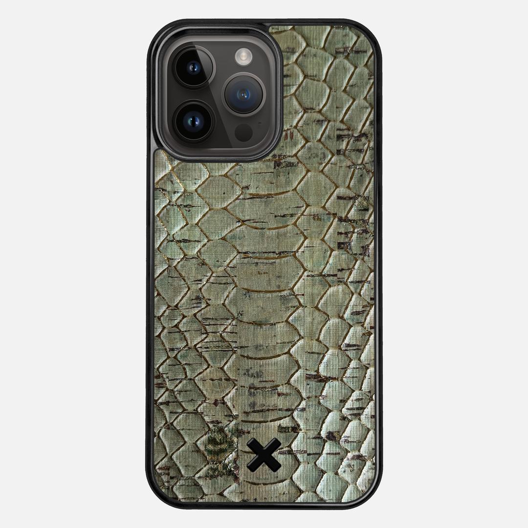 Python Cork Case for the Apple iPhone 14 Pro Max featuring a Genuine Cork backer with the Keyway X Mark#Phone Model_iPhone 14 Pro Max