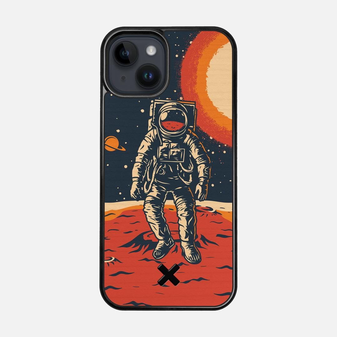 Cosmo Case for the Apple iPhone 15 featuring a UV Printed Wenge Wood backer with the Keyway X Mark#Phone Model_iPhone 15