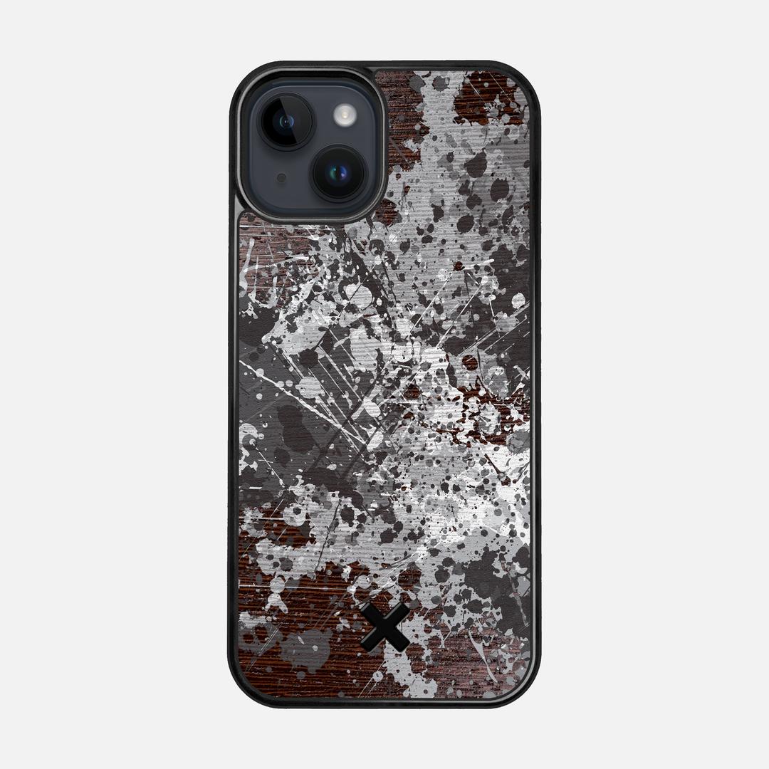 Mono Case for the Apple iPhone 15 featuring a UV Printed Wenge Wood backer with the Keyway X Mark#Phone Model_iPhone 15