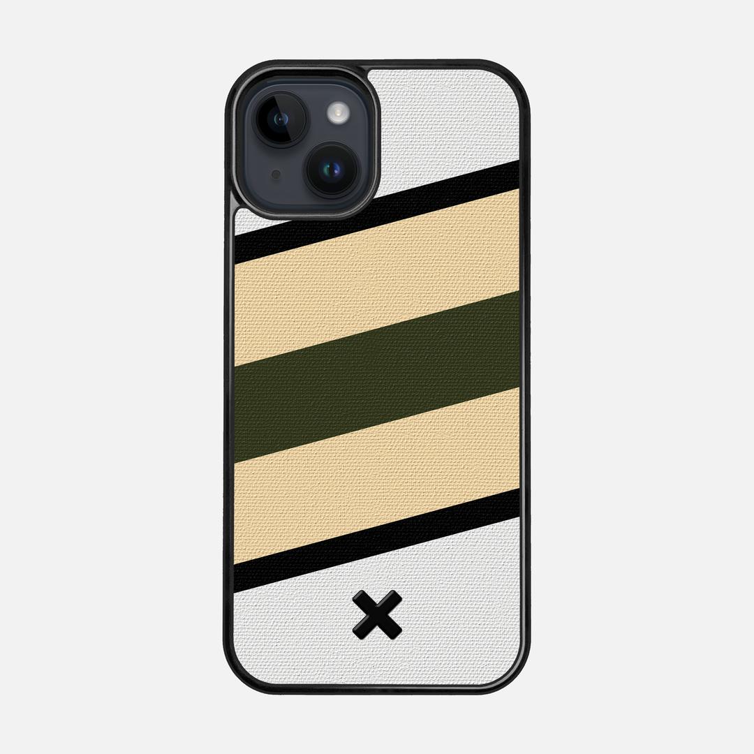 Ridge Case for the Apple iPhone 15 featuring a UV Printed Cotton Canvas backer with the Keyway X Mark#Phone Model_iPhone 15