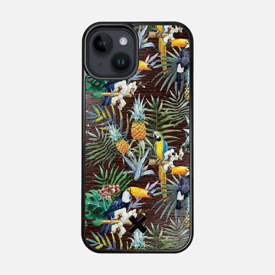 Tropic Case for the Apple iPhone 15 featuring a UV Printed and Wenge Wood backer with the Keyway X Mark#Phone Model_iPhone 15
