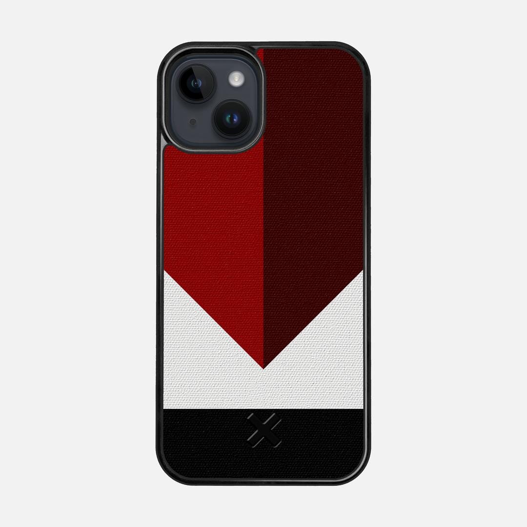 Valley Case for the Apple iPhone 15 featuring a UV Printed Cotton Canvas backer with the Keyway X Mark#Phone Model_iPhone 15