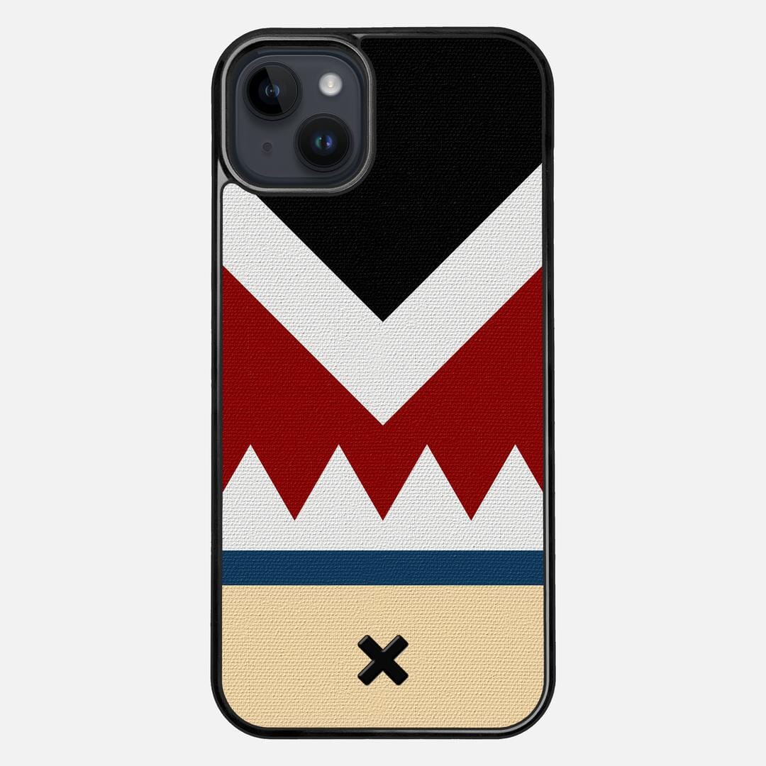 Cove Case for the Apple iPhone 15 Plus featuring a UV Printed Cotton Canvas backer with the Keyway X Mark#Phone Model_iPhone 15 Plus