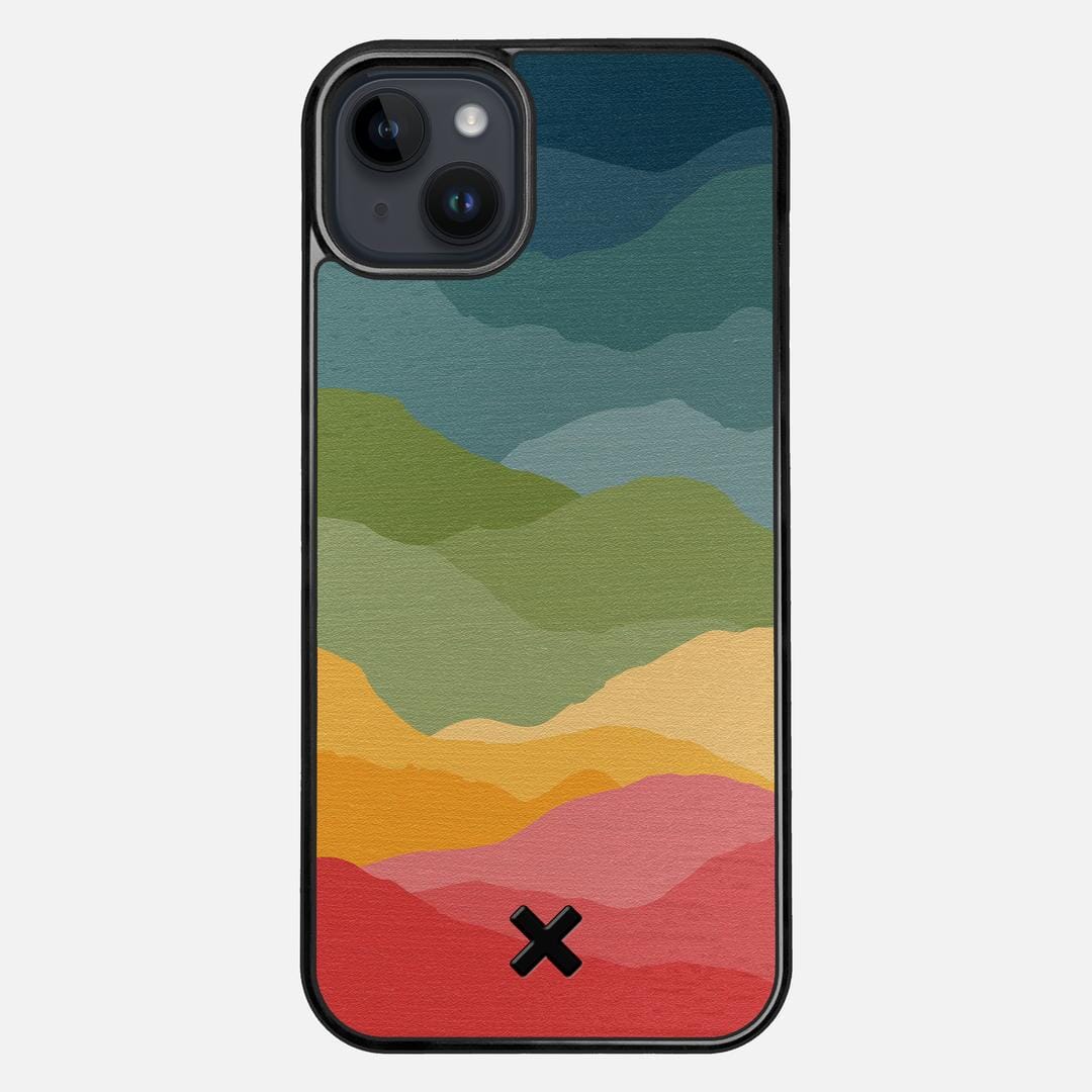 Gamut Case for the Apple iPhone 15 Plus featuring a UV Printed Wenge Wood backer with the Keyway X Mark#Phone Model_iPhone 15 Plus