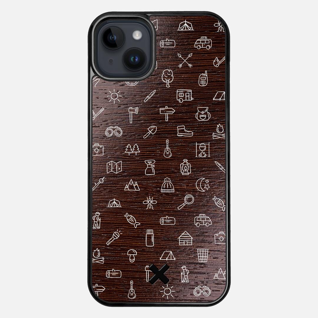 Gear Case for the Apple iPhone 15 Plus featuring a UV Printed Wenge Wood backer with the Keyway X Mark#Phone Model_iPhone 15 Plus