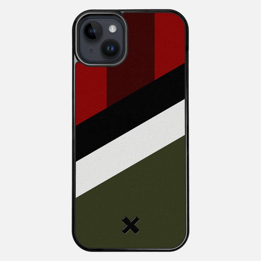 Highland Case for the Apple iPhone 15 Plus featuring a UV Printed Cotton Canvas backer with the Keyway X Mark#Phone Model_iPhone 15 Plus