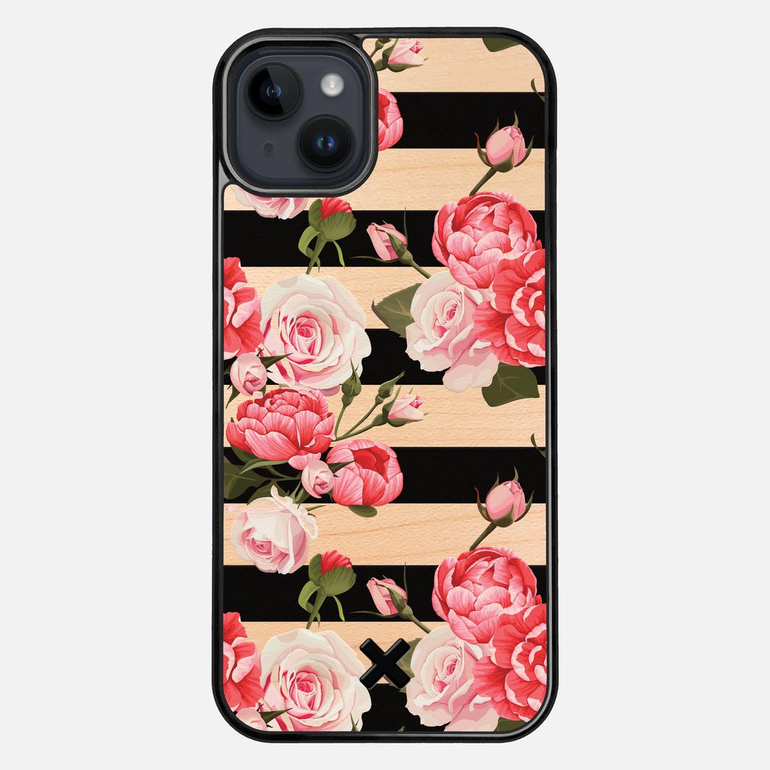 Peony Case for the Apple iPhone 15 Plus featuring a UV Printed Maple Wood backer with the Keyway X Mark#Phone Model_iPhone 15 Plus