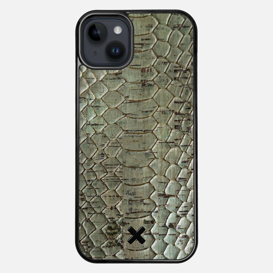 Python Cork Case for the Apple iPhone 15 Plus featuring a Genuine Cork backer with the Keyway X Mark#Phone Model_iPhone 15 Plus