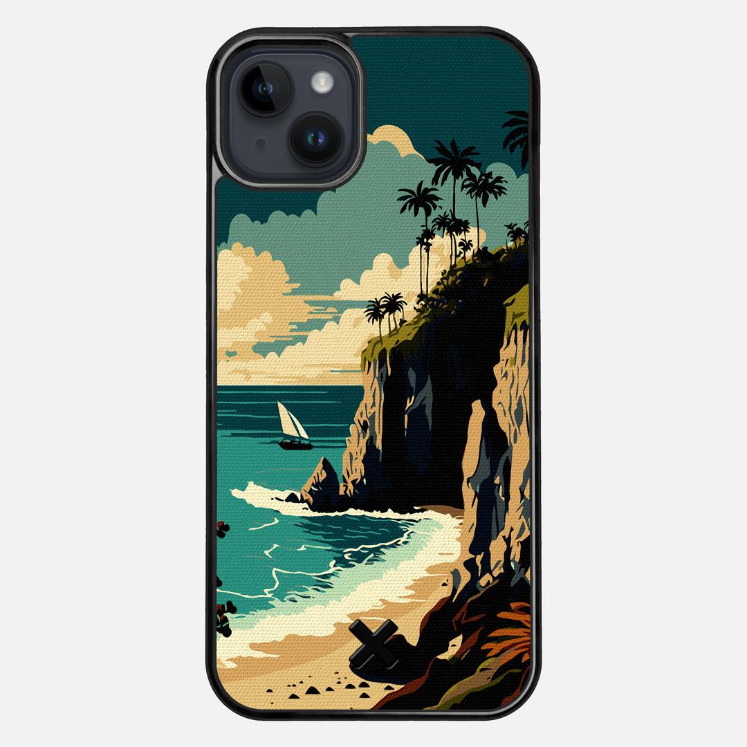 Seaside Case for the Apple iPhone 15 Plus featuring a UV Printed Cotton Canvas backer with the Keyway X Mark#Phone Model_iPhone 15 Plus