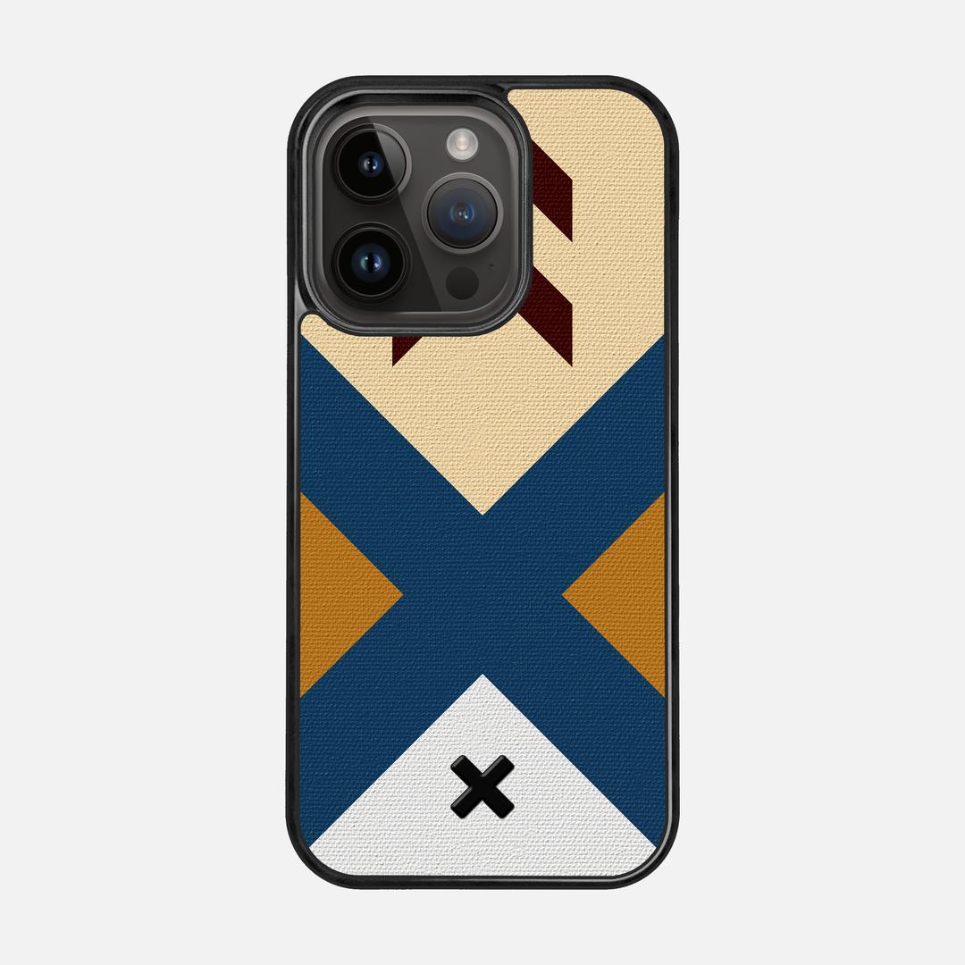 Camp Case for the Apple iPhone 15 Pro featuring a UV Printed Cotton Canvas backer with the Keyway X Mark#Phone Model_iPhone 15 Pro