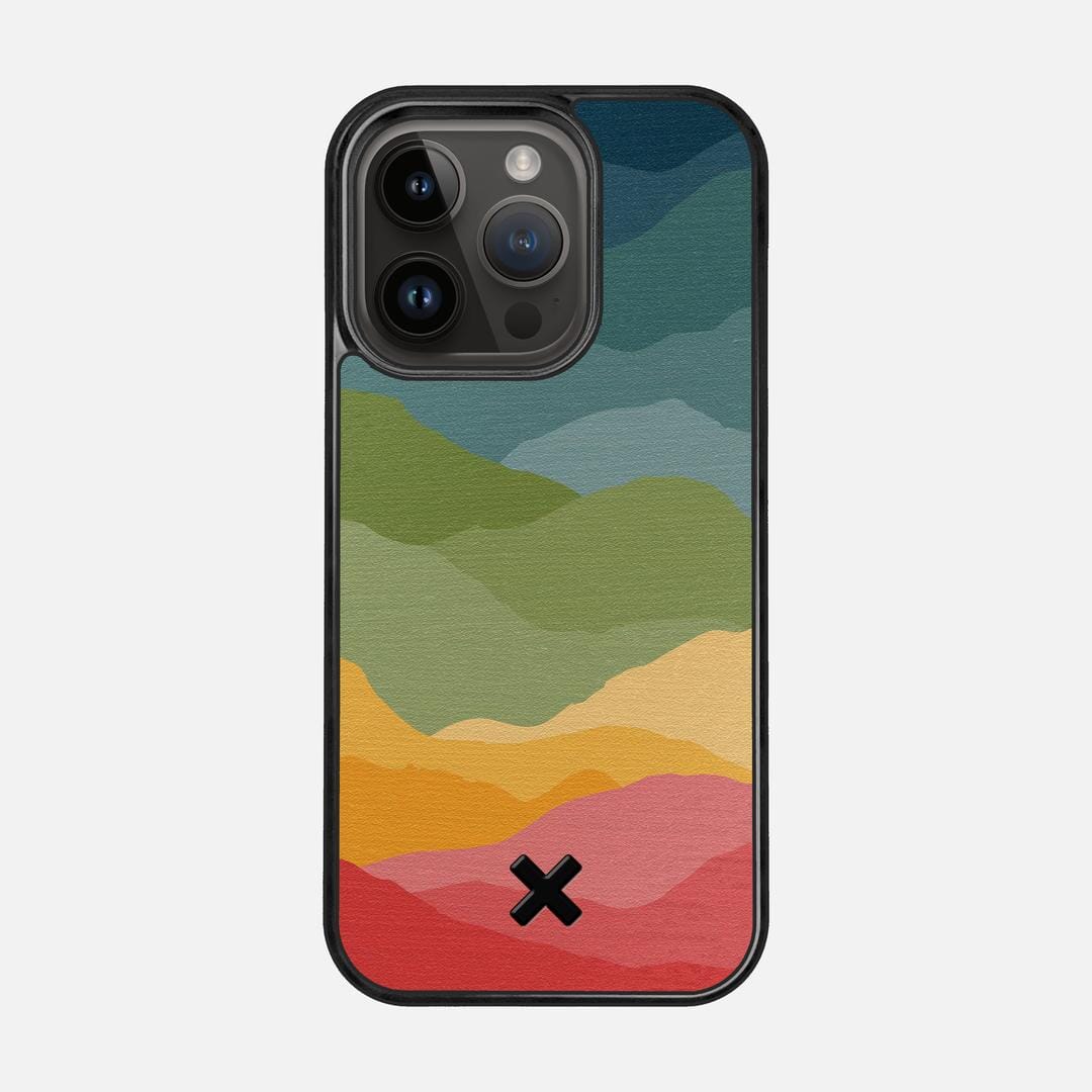 Gamut Case for the Apple iPhone 15 Pro featuring a UV Printed Wenge Wood backer with the Keyway X Mark#Phone Model_iPhone 15 Pro