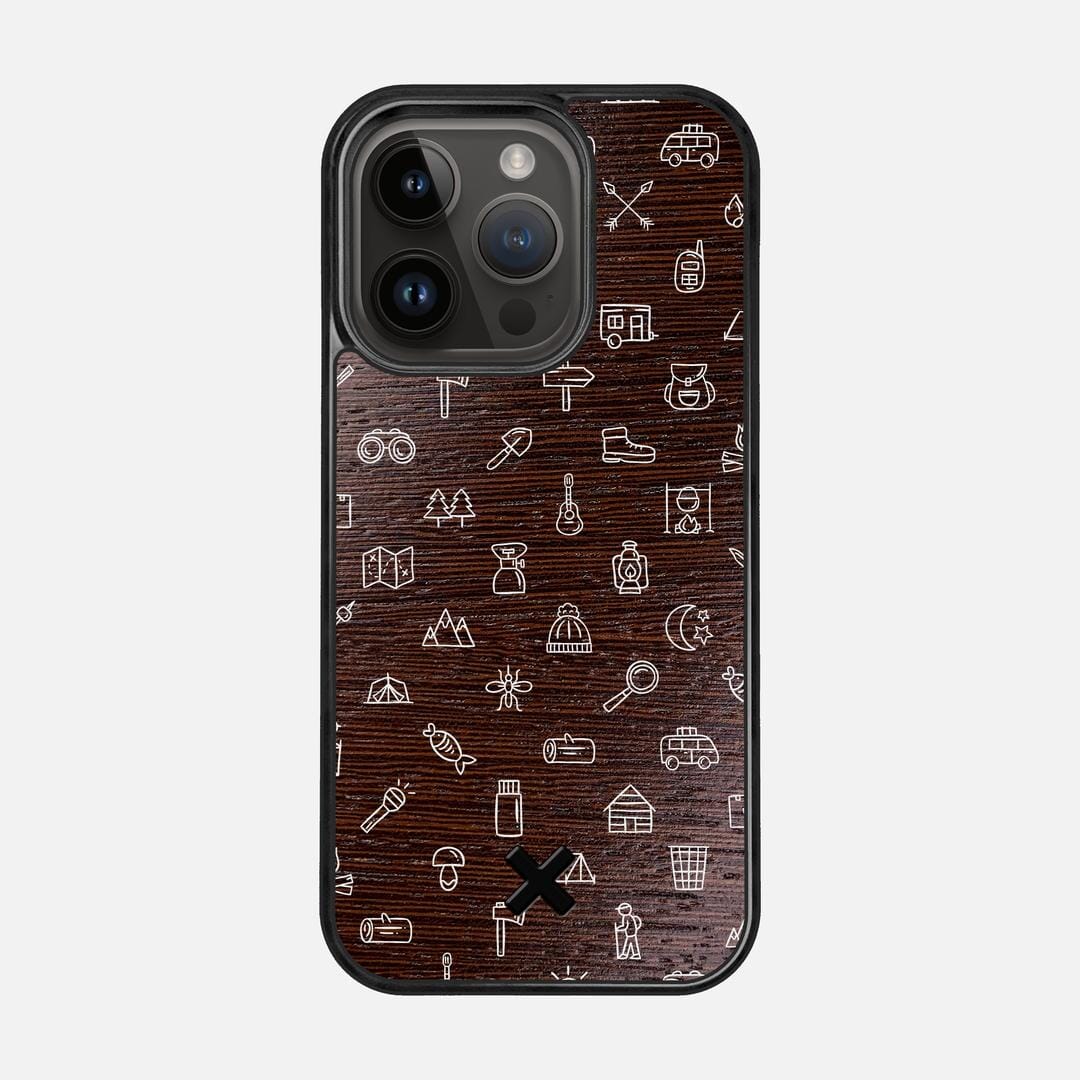 Gear Case for the Apple iPhone 15 Pro featuring a UV Printed Wenge Wood backer with the Keyway X Mark#Phone Model_iPhone 15 Pro