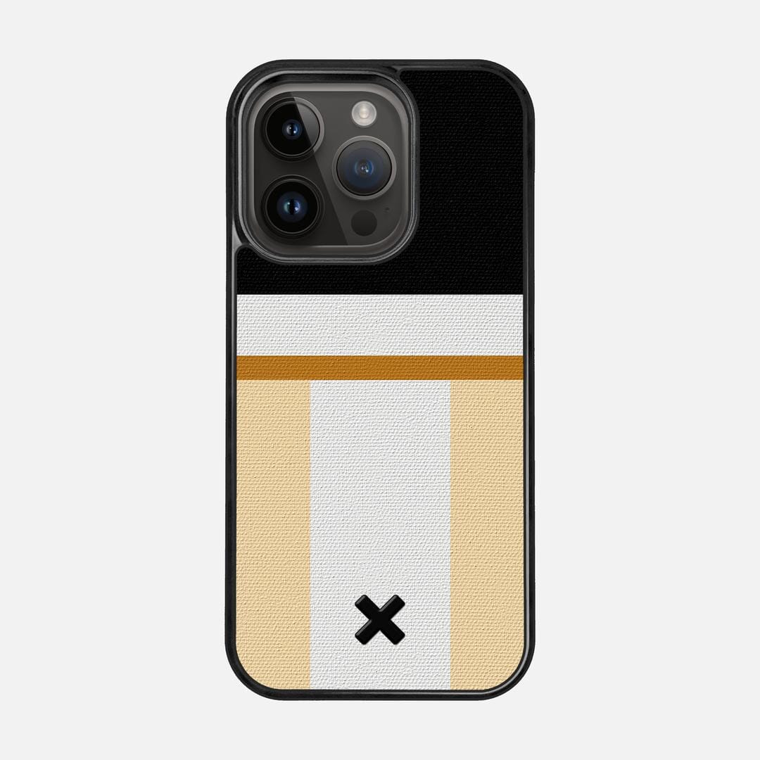 Isle Case for the Apple iPhone 15 Pro featuring a UV Printed Cotton Canvas backer with the Keyway X Mark#Phone Model_iPhone 15 Pro