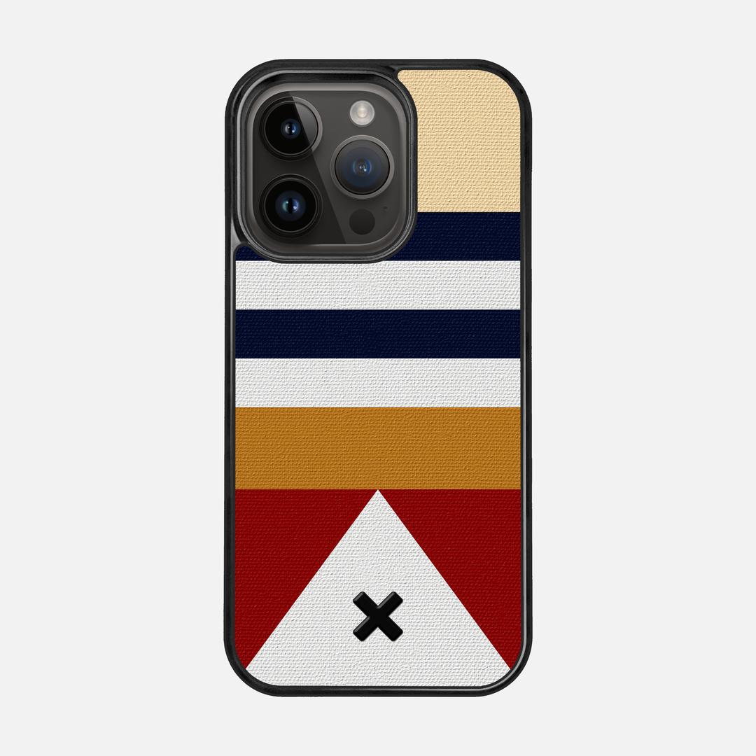 Lodge Case for the Apple iPhone 15 Pro featuring a UV Printed Cotton Canvas backer with the Keyway X Mark#Phone Model_iPhone 15 Pro